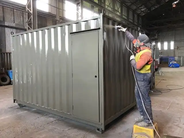 Maintaining Shipping Containers - Repaint as needed