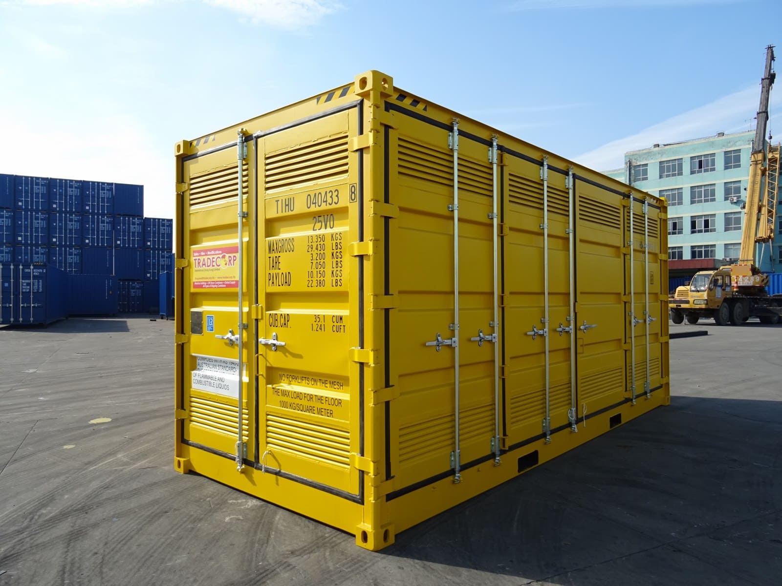 20ft Side Open Dangerous Goods Container